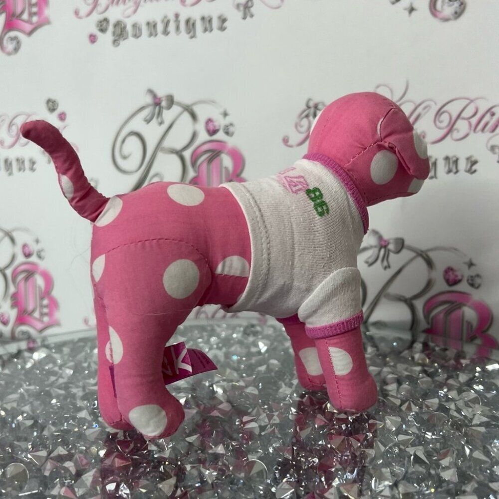 Victoria secret pink dog rare polka dot mini shirt Pink Polka Dot Dog Outfit